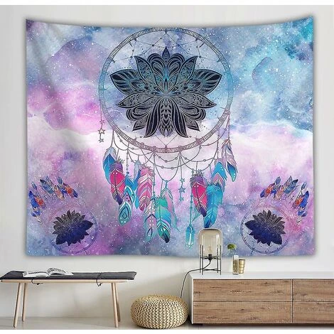 Panno Da Parete Di Sfondo Della Serie Dreamcatcher/arazzo/pittura Decorativa (150 100 Cm) 5 Panno Da Parete Di Sfondo Della Serie Dreamcatcher/arazzo/pittura Decorativa (150 100 Cm) - immagine 3