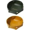 Vassoio Rotondo In Pelle, Vassoio Portaoggetti In Pelle Da 2 Pezzi, Vassoio Ordinato In Ecopelle, Vassoio Portamonete, Per Chiavi, Orologi, Forniture Per Ufficio, Gioielli (17,56cm Verde Scuro + Aranc -Armonia Decor 94292993 1