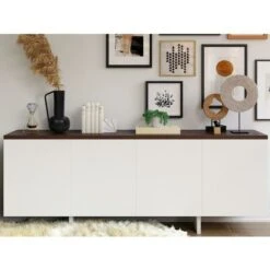 Vaso Con Manico D.15 X H.30 Cm In Metallo Nero - KAMELIA -Armonia Decor 94576469 3