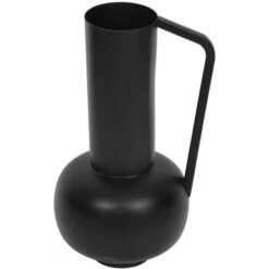 Vaso Con Manico D.15 X H.30 Cm In Metallo Nero - KAMELIA -Armonia Decor 94576469 4