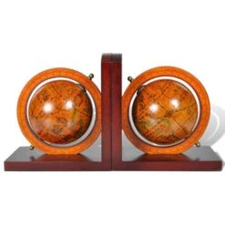 Reggilibri Con Globo 2 Pz VidaXL -Armonia Decor 947564 2