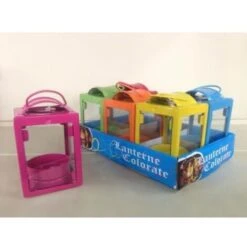 Trade Shop - Lanterna Portacandela Tealight Colorate In Metallo Per Decorazione Casa Giardino -Armonia Decor 95111121 3