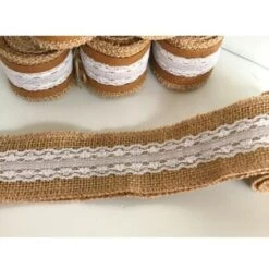 Trade Shop - Nastro In Pizzo Juta Per Decorazioni Bomboniera Wedding Tulle Ribbon Shabby -Armonia Decor 95114068 3