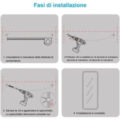 Heilmetz Specchio Verticale Con Cornice In Metallo Nero 120x37cm Specchio Da Parete Specchio Integrale Inclinabile E Da Parete Per Soggiorno Camera Da Letto Bagno Guardaroba 11 Heilmetz Specchio Verticale Con Cornice In Metallo Nero 120x37cm Specchio Da Parete Specchio Integrale Inclinabile E Da Parete Per Soggiorno Camera Da Letto Bagno Guardaroba -Armonia Decor 95210950 5