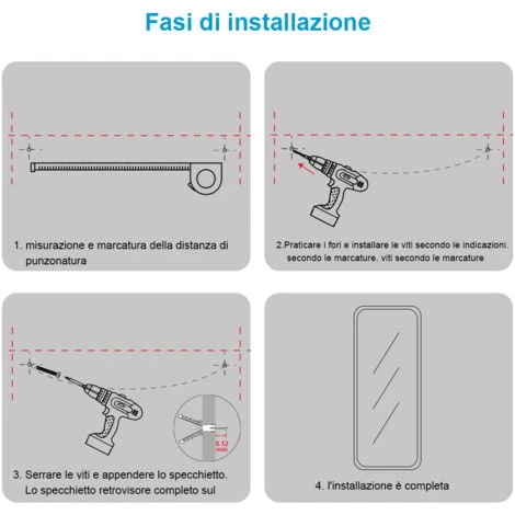 Heilmetz Specchio Verticale Con Cornice In Metallo Nero 120x37cm Specchio Da Parete Specchio Integrale Inclinabile E Da Parete Per Soggiorno Camera Da Letto Bagno Guardaroba 7 Heilmetz Specchio Verticale Con Cornice In Metallo Nero 120x37cm Specchio Da Parete Specchio Integrale Inclinabile E Da Parete Per Soggiorno Camera Da Letto Bagno Guardaroba - immagine 5