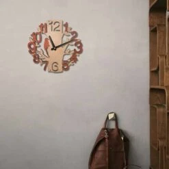 Orologio Da Parete Silenzioso A Forma Di Albero 11 Orologio Da Parete Silenzioso A Forma Di Albero -Armonia Decor 95220629 5