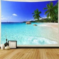 Arazzo Decorativo Camera Da Letto - T-Audace Spiaggia Tropicale Natura Mare Isola Palma - 200x150cm - Carta Da Parati In Tessuto - Arazzi Estetici - Decorazione Panoramica 8 Arazzo Decorativo Camera Da Letto - T-Audace Spiaggia Tropicale Natura Mare Isola Palma - 200x150cm - Carta Da Parati In Tessuto - Arazzi Estetici - Decorazione Panoramica -Armonia Decor 95220669 2