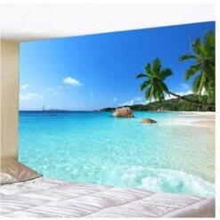 Arazzo Decorativo Camera Da Letto - T-Audace Spiaggia Tropicale Natura Mare Isola Palma - 200x150cm - Carta Da Parati In Tessuto - Arazzi Estetici - Decorazione Panoramica 10 Arazzo Decorativo Camera Da Letto - T-Audace Spiaggia Tropicale Natura Mare Isola Palma - 200x150cm - Carta Da Parati In Tessuto - Arazzi Estetici - Decorazione Panoramica -Armonia Decor 95220669 4