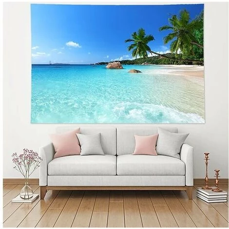 Arazzo Decorativo Camera Da Letto - T-Audace Spiaggia Tropicale Natura Mare Isola Palma - 200x150cm - Carta Da Parati In Tessuto - Arazzi Estetici - Decorazione Panoramica 7 Arazzo Decorativo Camera Da Letto - T-Audace Spiaggia Tropicale Natura Mare Isola Palma - 200x150cm - Carta Da Parati In Tessuto - Arazzi Estetici - Decorazione Panoramica - immagine 5