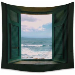 Arazzo Oceano - Trionfo Paesaggio Colorato Stampa 3D Nursery Camera Da Letto Soggiorno Arazzo Psichedelico In Poliestere 200x150cm -Armonia Decor 95221588 3