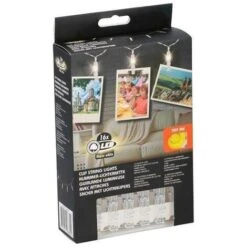 Catena Luminosa 16 LED Con Mollette Ghirlanda Stringa Clip Per Appendere Le Foto -Armonia Decor 9524663 3