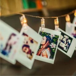 Catena Luminosa 16 LED Con Mollette Ghirlanda Stringa Clip Per Appendere Le Foto -Armonia Decor 9524663 5