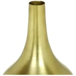 Vaso In Metallo Dorato H. 30 Cm Finitura Effetto Anticato - GIZEH -Armonia Decor 95375872 3