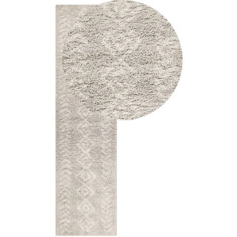 Tappeto Shaggy Boho 80 X 300 Cm Con Motivo Geometrico Beige Chiaro Kapan 3 Tappeto Shaggy Boho 80 X 300 Cm Con Motivo Geometrico Beige Chiaro Kapan