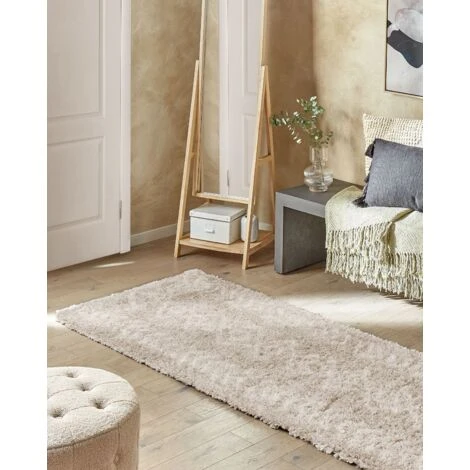 Tappeto Shaggy Boho 80 X 300 Cm Con Motivo Geometrico Beige Chiaro Kapan 4 Tappeto Shaggy Boho 80 X 300 Cm Con Motivo Geometrico Beige Chiaro Kapan - immagine 2