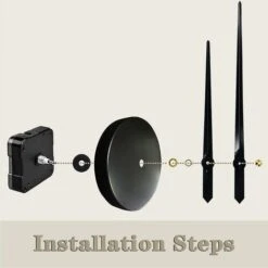 Orologio Da Parete Con Lancette Dell'orologio 3D Per Ufficio E Decorazioni Artistiche Per La Casa Meccanismo Di Movimento Dell'orologio Al Quarzo Ac -Armonia Decor 95468747 5