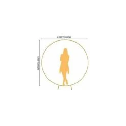 Arco Decorativo Per Porta Per Matrimonio Rotondo Dia.2m Colore Dorato 9 Arco Decorativo Per Porta Per Matrimonio Rotondo Dia.2m Colore Dorato -Armonia Decor 95526264 3