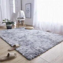 Tappeto Per Salotto Shaggy 160 X 230 Cm Grigio Peluche Morbido Fibra Di Polipropilene Tappeto Antiscivolo -Armonia Decor 95564269 5
