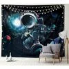 Arazzo Mandala, Arazzo Galassia, Arazzo Astronauta Per Bambini, Uomo, Donna, Camera Da Letto, Decorazione Della Parete, Arazzo Per La Decorazione Della Stanza (Surfer, 150CM130CM) -Armonia Decor 96146022 1