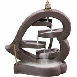Bruciatore Di Incenso A Riflusso Incenso A Forma Di Cuore Cono A Cascata Porta Incenso Fontana Di Incenso Sabbie Viola Decorazione Domestica, -Armonia Decor 96191354 4