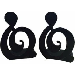 Coppia Di Fermalibri In Metallo Solido A Tema Musicale Creativo Per Bambini E Amanti Della Musica - Decorazione Per La Casa O L'ufficio -Armonia Decor 96233543 2