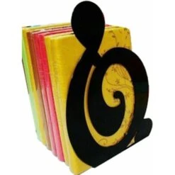 Coppia Di Fermalibri In Metallo Solido A Tema Musicale Creativo Per Bambini E Amanti Della Musica - Decorazione Per La Casa O L'ufficio -Armonia Decor 96233543 3