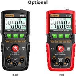 ANENG M107 Smart Digital Multimeter 4000 Counts NCV Universal Meter Handheld Multifunktionaler Tester Voltmeter Amperemeter Mit Hintergrundbeleuchtung Taschenlampe AC/DC Spannung & Strom Widerstandsme -Armonia Decor 96716807 3