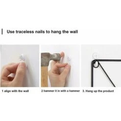 Portariviste Sospeso Portariviste In Metallo, Portariviste Portariviste Portariviste A Parete Con 2 Ganci Per Riviste, Libri E Documenti D'Ufficio (Nero) -Armonia Decor 97072732 3