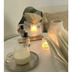 Tavolo Da Trucco Specchio Da Trucco Decorativo In Acrilico Senza Cornice Specchio Da Trucco A Forma Irregolare Con Base In Legno Per Camera Da Letto, Soggiorno E Arredamento Della Stanza Di Spazi Mini -Armonia Decor 97073227 4