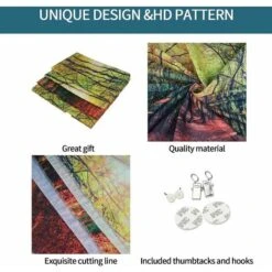 Sole Tramonto Foresta Albero Arazzo Appeso A Parete Biancheria Da Letto Arazzo Dipinto Ad Olio Natura Paesaggio Spiaggia Coperta Per Camera Da Letto Soggiorno Dormitorio 150x130cm -Armonia Decor 97075433 5