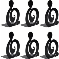 3 Paia Fermalibri In Metallo Staffa Per Mensola Fermalibri Fermalibri Antiscivolo Per Bambini Organizzatore Di Libri Per Ragazzi Per Biblioteca Scolastica Ufficio Domestico Nero