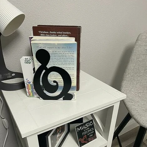 3 Paia Fermalibri In Metallo Staffa Per Mensola Fermalibri Fermalibri Antiscivolo Per Bambini Organizzatore Di Libri Per Ragazzi Per Biblioteca Scolastica Ufficio Domestico Nero 6 3 Paia Fermalibri In Metallo Staffa Per Mensola Fermalibri Fermalibri Antiscivolo Per Bambini Organizzatore Di Libri Per Ragazzi Per Biblioteca Scolastica Ufficio Domestico Nero - immagine 4