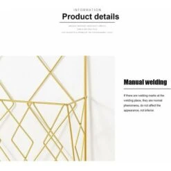 Portariviste Sospeso Portariviste In Metallo, Portariviste, Cestino Per Giornali, Portariviste A Parete Con 2 Ganci Per Riviste, Libri E Documenti D'ufficio (oro) -Armonia Decor 97075931 3