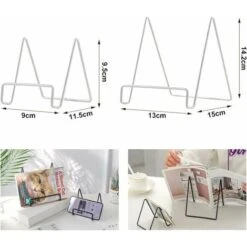 Leggio In Metallo, 2 Pezzi Porta Libri Da Cucina Semplice Espositore Da Lettura Portafoto Decorativo Porta Telefono, 2 Misure (bianco) 8 Leggio In Metallo, 2 Pezzi Porta Libri Da Cucina Semplice Espositore Da Lettura Portafoto Decorativo Porta Telefono, 2 Misure (bianco) -Armonia Decor 97076190 2