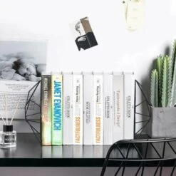 Set Di 2 Fermalibri In Ferro Per Ufficio, Biblioteca O Casa, Nero -Armonia Decor 97077285 4