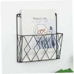 Portariviste A Parete Scaffale Per Libri Scaffale Portaoggetti Cestini Metallici In Filo Nero Scaffale Per Arredamento Camera Da Letto Per Ufficio 9 Portariviste A Parete Scaffale Per Libri Scaffale Portaoggetti Cestini Metallici In Filo Nero Scaffale Per Arredamento Camera Da Letto Per Ufficio -Armonia Decor 97077288 3