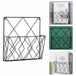 Portariviste A Parete Scaffale Per Libri Scaffale Portaoggetti Cestini Metallici In Filo Nero Scaffale Per Arredamento Camera Da Letto Per Ufficio 10 Portariviste A Parete Scaffale Per Libri Scaffale Portaoggetti Cestini Metallici In Filo Nero Scaffale Per Arredamento Camera Da Letto Per Ufficio -Armonia Decor 97077288 4