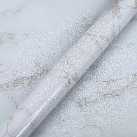 Carta Adesiva Per Mobili In Marmo 60 Cm X 500 Cm Grigio Bianco Carta Da Parati Autoadesiva Pellicola Autoadesiva Impermeabile Per Controsoffitti Bagno Cucina 5 Carta Adesiva Per Mobili In Marmo 60 Cm X 500 Cm Grigio Bianco Carta Da Parati Autoadesiva Pellicola Autoadesiva Impermeabile Per Controsoffitti Bagno Cucina - immagine 3