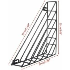 Portariviste Da Parete A Forma Geometrica Nordica - Portariviste - Portariviste In Metallo - Per Bagno, Ufficio E Ingresso - Ferro (d'oro) -Armonia Decor 97078229 3