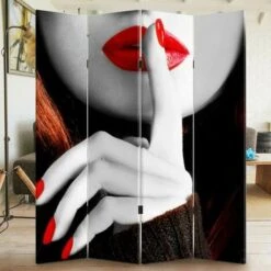 Paravento Separe 4 Pannelli Stampa Fronte Retro Divisorio Fashion Mondrian -Armonia Decor 97144791 3