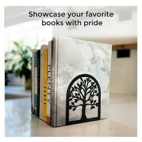Reggilibri Decorativi, Reggilibri Dell'albero Della Vita, Reggilibri In Metallo, Reggilibri Neri, Reggilibri Per Scaffali, Fine Libro Pesante, Porta-libri Per L'home Office, Fermalibri 7 Reggilibri Decorativi, Reggilibri Dell'albero Della Vita, Reggilibri In Metallo, Reggilibri Neri, Reggilibri Per Scaffali, Fine Libro Pesante, Porta-libri Per L'home Office, Fermalibri - immagine 5