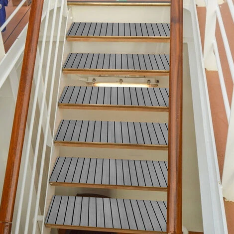 Hengda Tappetino Per Ponte In EVA Tappetino Per Barca In Schiuma Tappetino Per Ponte In Teak Finta Barca 1X Strisce 2400x600x5mm Grigio 4 Hengda Tappetino Per Ponte In EVA Tappetino Per Barca In Schiuma Tappetino Per Ponte In Teak Finta Barca 1X Strisce 2400x600x5mm Grigio - immagine 2