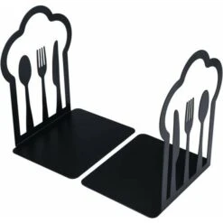 1 Paio Di Fermalibri Decorativi In Metallo Per Libri Di Cucina, Forchette, Coltelli, Cucchiai, Libri Di Cucina, Porta Ricette, Regali Di Inaugurazione Della Casa