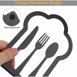 1 Paio Di Fermalibri Decorativi In Metallo Per Libri Di Cucina, Forchette, Coltelli, Cucchiai, Libri Di Cucina, Porta Ricette, Regali Di Inaugurazione Della Casa 11 1 Paio Di Fermalibri Decorativi In Metallo Per Libri Di Cucina, Forchette, Coltelli, Cucchiai, Libri Di Cucina, Porta Ricette, Regali Di Inaugurazione Della Casa -Armonia Decor 97870847 5