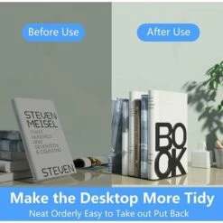 Scaffale - Scaffale Decorativo In Metallo Per Scaffale Da Ufficio, Unico Resistente (Nero, 5.1x5.5x4.9) -Armonia Decor 97872634 3