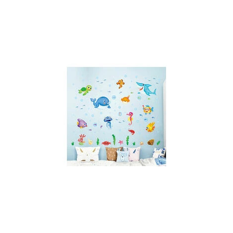 Bambini Animali Marini Delfini Adesivi Murali Pesci Decorazioni Murali Camera Da Letto Adesivi Murali Bagno Vivaio Per Bambini 50 70 Cm 2 Pezzi 4 Bambini Animali Marini Delfini Adesivi Murali Pesci Decorazioni Murali Camera Da Letto Adesivi Murali Bagno Vivaio Per Bambini 50 70 Cm 2 Pezzi - immagine 2