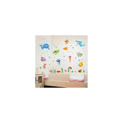 Bambini Animali Marini Delfini Adesivi Murali Pesci Decorazioni Murali Camera Da Letto Adesivi Murali Bagno Vivaio Per Bambini 50 70 Cm 2 Pezzi 5 Bambini Animali Marini Delfini Adesivi Murali Pesci Decorazioni Murali Camera Da Letto Adesivi Murali Bagno Vivaio Per Bambini 50 70 Cm 2 Pezzi - immagine 3