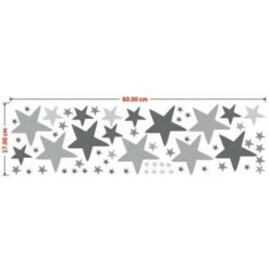 Adesivi Da Parete Con Stella Adesivi Da Parete Rimovibili Decorazione Per La Casa Facile Da Pelare Pareti In Metallo Verniciato Adesivo Da Parete In Vinile Stanza Per Bambini -Armonia Decor 98232682 5