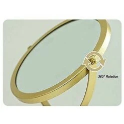 Specchio Rotondo Girevole In Metallo -Armonia Decor 98709119 3