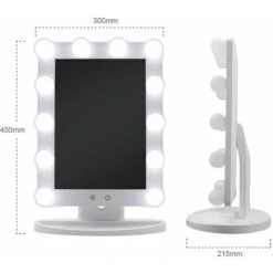 Specchio Di Bellezza Specchio Cosmetico Con Lampadina Hollywood A Tre Colori A LED -Armonia Decor 98709597 4